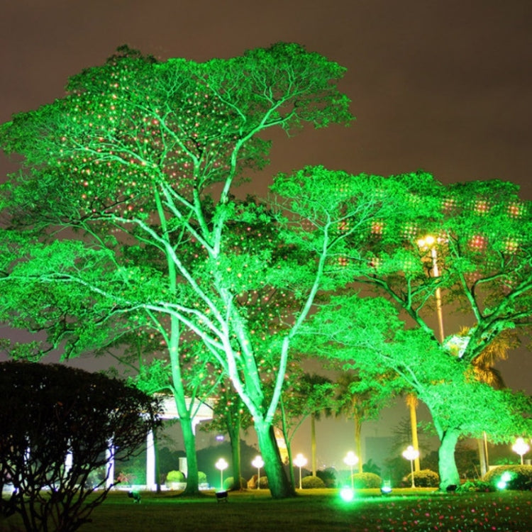 Norvo | 30W Fjernkontroll Utendørs Vanntett Laser Lys Hagedekorasjon Plenlampe, grønt lys + rødt lys (UK plugg)