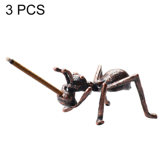 3 PCS Legering Ant Røkelse Plugg Mini Linje Røkelse Plugg Små Dekorasjonstilbehør Linje Røkelse Lite Røkelsesskål, Størrelse: 2.2x5 cm