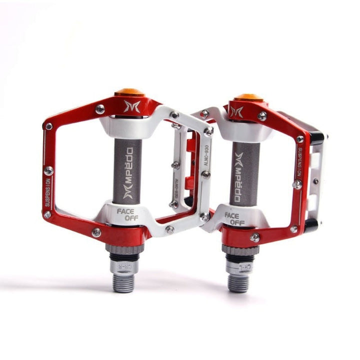 Skanto | MPEDA Terrengsykkel Plattforms pedal Ultra-Lett Aluminiumlegering Rutsjebreds pedal, Størrelse: 930(Hvit Rød)