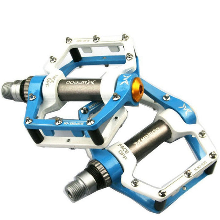 Skanto | MPEDA Terrengsykkel Plattform Pedal Ultra-Lett Aluminiumlegering Non-Slip Plattform Pedal, Størrelse: 930(Hvit Blå)