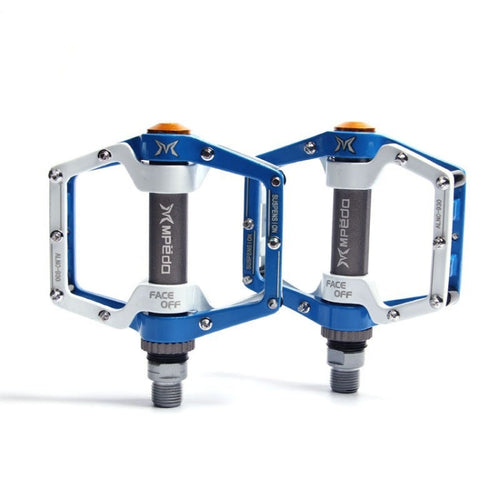 Skanto | MPEDA Terrengsykkel Plattform Pedal Ultra-Lett Aluminiumlegering Non-Slip Plattform Pedal, Størrelse: 930(Hvit Blå)