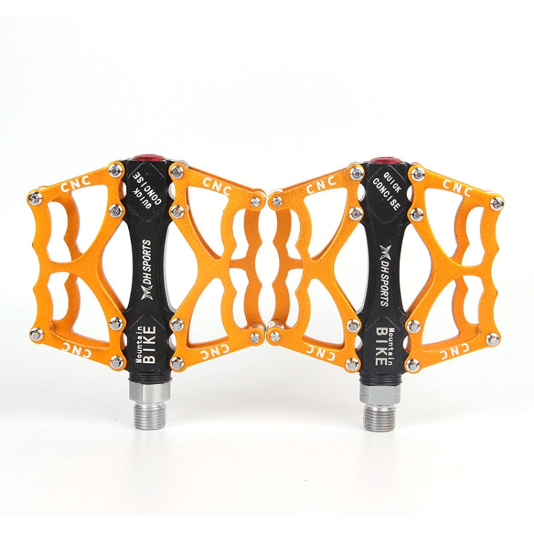 Skanto | Sykkelpedal Terrengsykkel Aluminiumlegering Palin Pedal Rutsjebane Lager Pedal (901 Gul)
