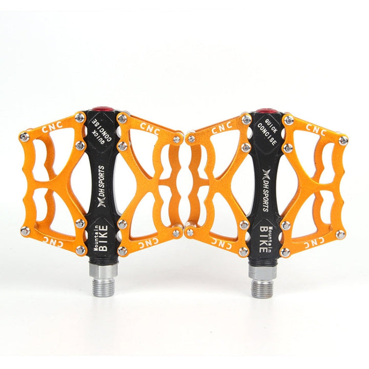 Skanto | Sykkelpedal Terrengsykkel Aluminiumlegering Palin Pedal Rutsjebane Lager Pedal (901 Gul)