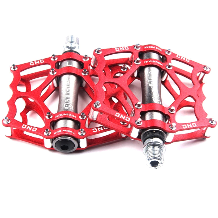 Skanto | Sykkelpedal Terrengsykkel Aluminium Alloy Palin Pedal Non-Slip Bearing Pedal (901-2 Rød)