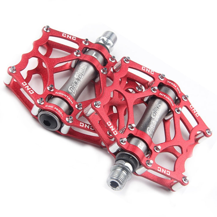 Skanto | Sykkelpedal Terrengsykkel Aluminium Alloy Palin Pedal Non-Slip Bearing Pedal (901-2 Rød)