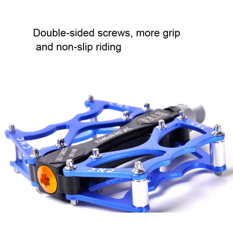 Skanto | Sykkelpedal Terrengsykkel Aluminiumlegering Palin Pedal Rutsjebane Lager Pedal (901 Gul)