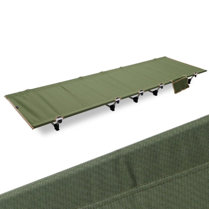 Skanto | CLS Utendørs Lett Sammenleggbar Seng Camping Enkel Fritidsseng (Khaki)