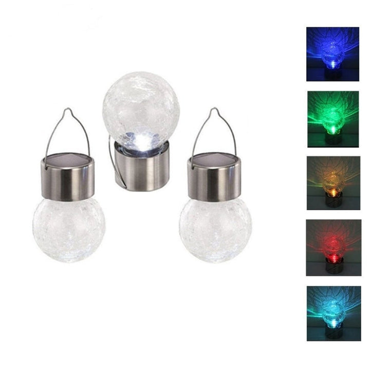 Skanto | 12 PCS Snap Ball Solar Chandelier Utendørs Hage Gårdsplass Ferie Dekorativ Lys med Klemme (Varm Hvit Lys)