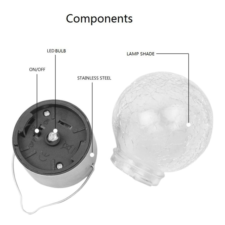 Norvo | 12 PCS Snap Ball Solar Chandelier Utendørs Hage Gårdsplass Ferie Dekorativ Lys med Klemme (Varm Hvit Lys)