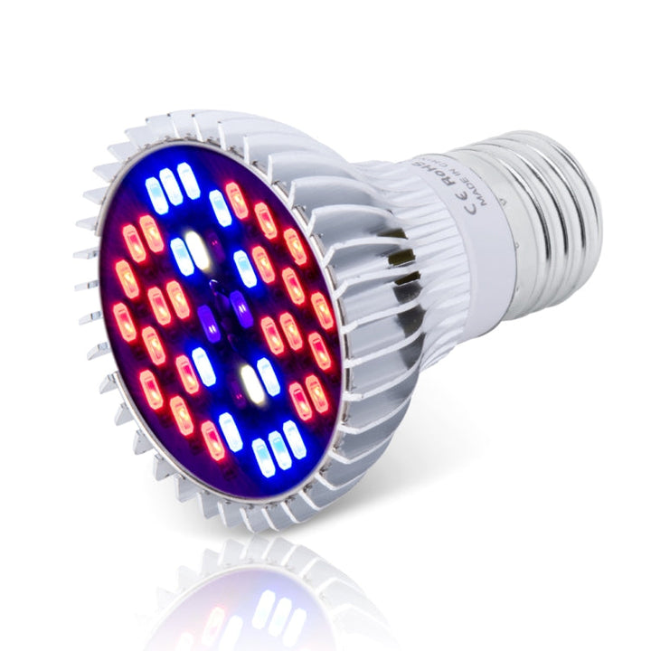Skanto | LED Plantevekstlampe Fullspekter E27 Plantefyllingslys, Effekt: 30W 40 Lampeperler