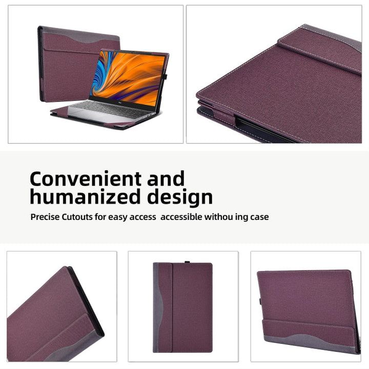 Skanto | For Samsung Galaxy Book 3 Pro 360 16 Tommer Lær Laptop Anti-Fall Beskyttende Etui (Svart)