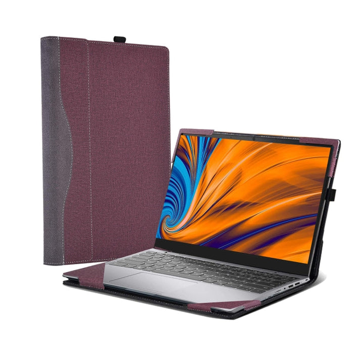 Skanto | For Samsung Galaxy Book 3 Pro 360 16 Tommer Lær Laptop Anti-Fall Beskyttende Etui (Svart)