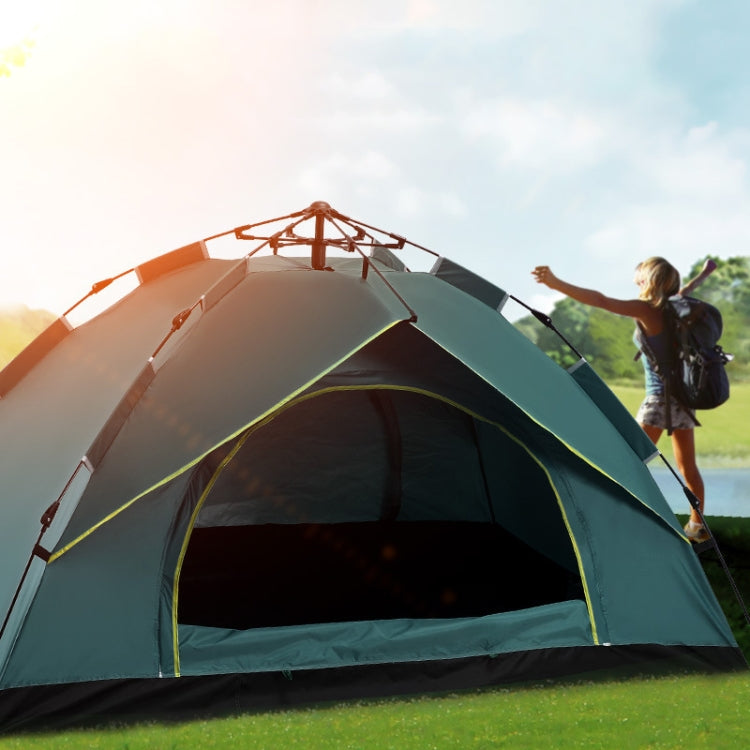 Skanto | TC-014 Utendørs Strand Reise Camping Automatisk Vår Multi-Person Telt for 3-4 Personer (Blå)