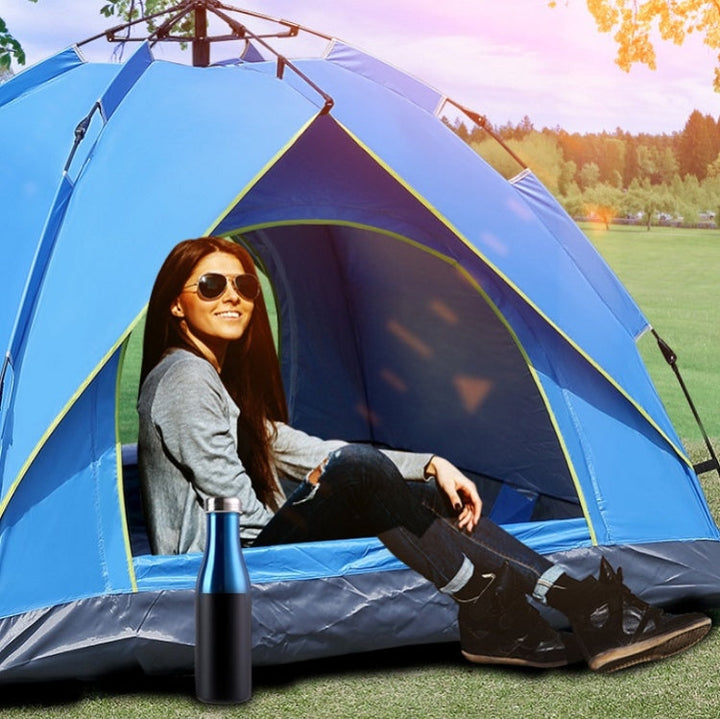 Skanto | TC-014 Utendørs Strand Reise Camping Automatisk Vår Multi-Person Telt For 3-4 Personer (Grønn)