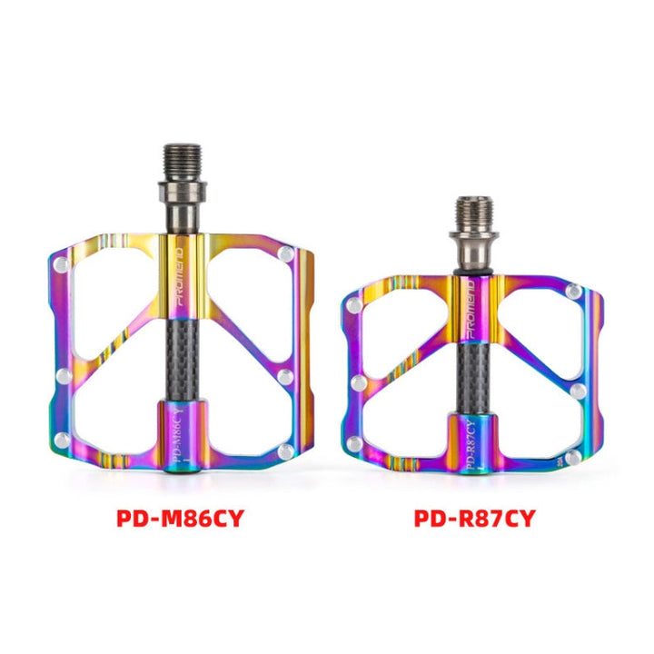 Skanto | 1 Sett PROMEND Tre Peilin Lagre Aluminiumlegering CNC Sykkel Fargerike Pedaler PD-M86CY