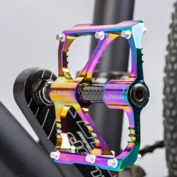 Skanto | 1 Sett PROMEND Tre Peilin Lagre Aluminiumlegering CNC Sykkel Fargerike Pedaler PD-M86CY