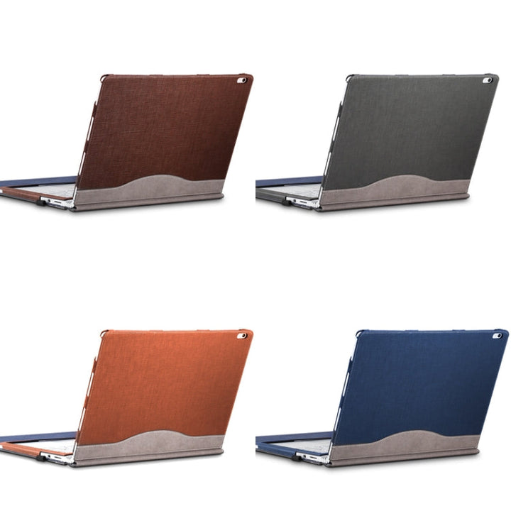 Skanto | PU Lær Bæreveske for Microsoft Surface Book 2 15 Tommer (Gentleman Grå)