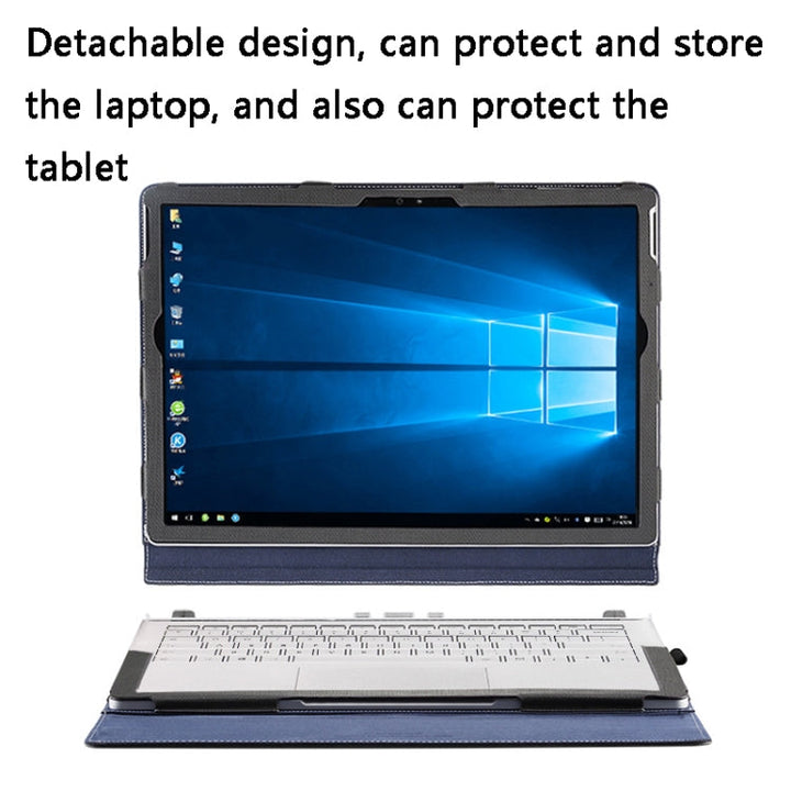 Skanto | PU Lær Bæreveske for Microsoft Surface Book 2 15 Tommer (Gentleman Grå)