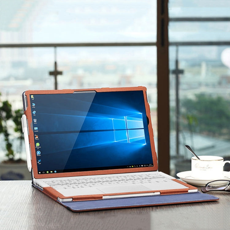 Skanto | PU Lær Bæreveske for Microsoft Surface Book 2 15 Tommer (Gentleman Grå)