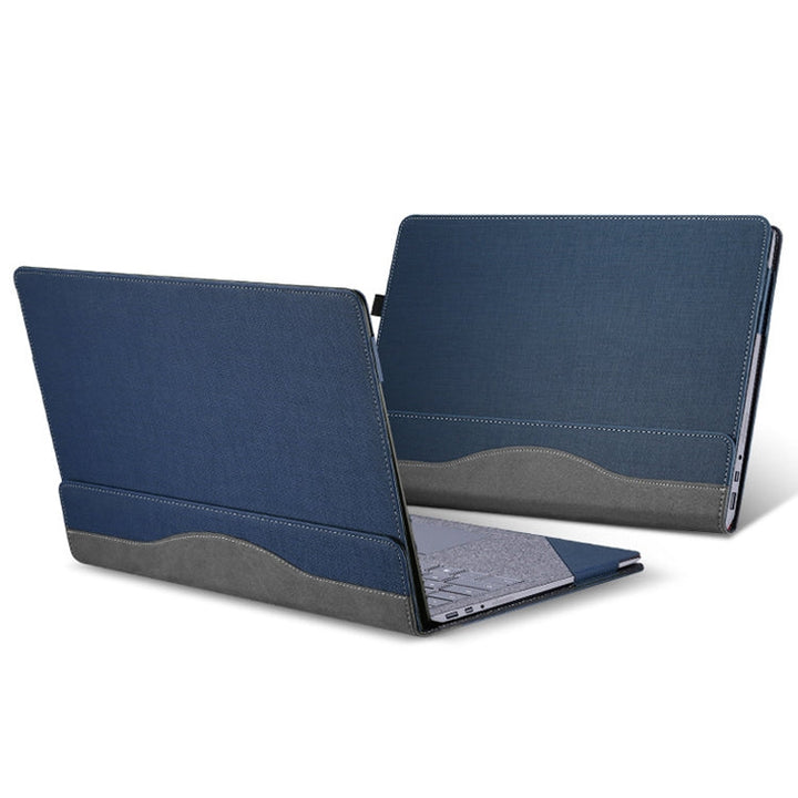 Skanto | 13,5 tommers multifunksjonell PU-læremappe for Microsoft Surface Laptop 1/2/3/4 (Blå)
