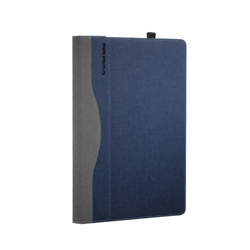 Skanto | 13,5 tommers multifunksjonell PU-læremappe for Microsoft Surface Laptop 1/2/3/4 (Blå)