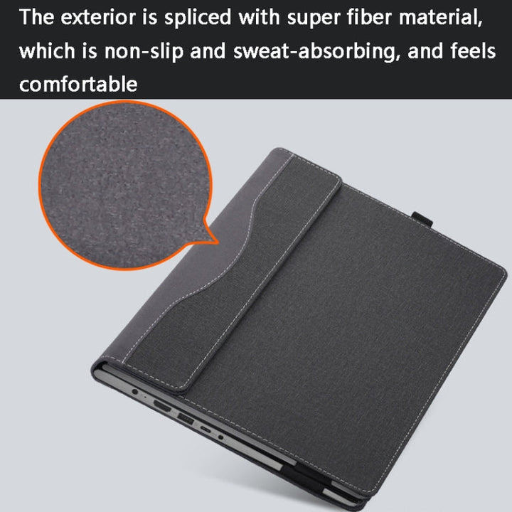 Skanto | 13,5 tommers multifunksjonell PU-læremappe for Microsoft Surface Laptop 1/2/3/4 (Blå)