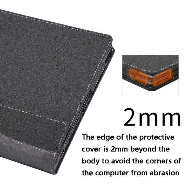 Skanto | 13,5 tommers multifunksjonell PU-læremappe for Microsoft Surface Laptop 1/2/3/4 (Blå)