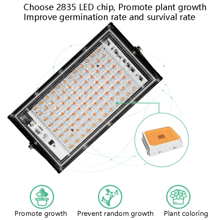 Skanto | LED Plantebelysning Full Spektrum Vanntett Grow Light EU Plugg 144 Perler 200W
