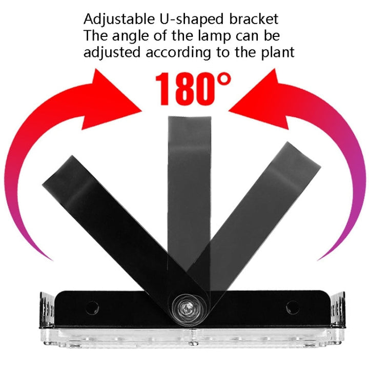 Skanto | LED Plantebelysning Full Spektrum Vanntett Grow Light EU Plugg 144 Perler 200W