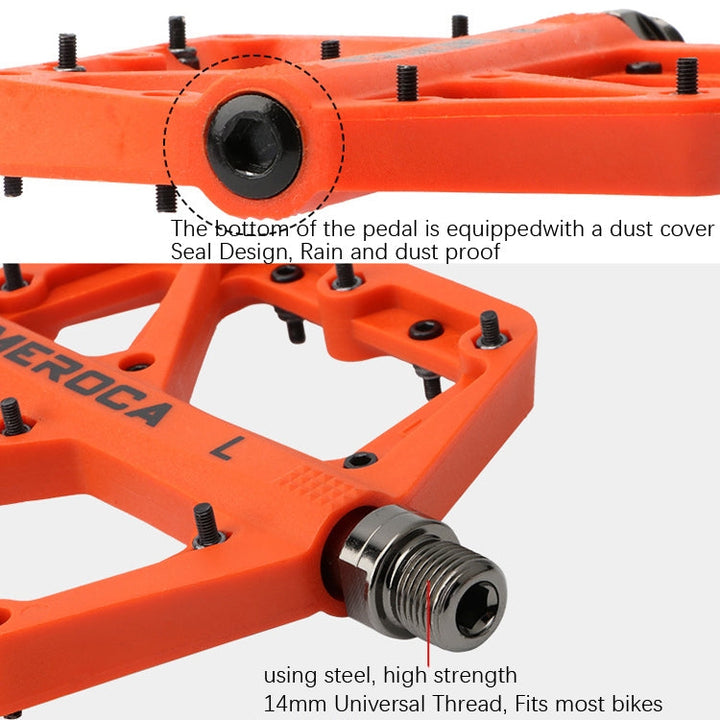 Skanto | MEROCA Terrengsykkel Nylon Pedal (Lilla)