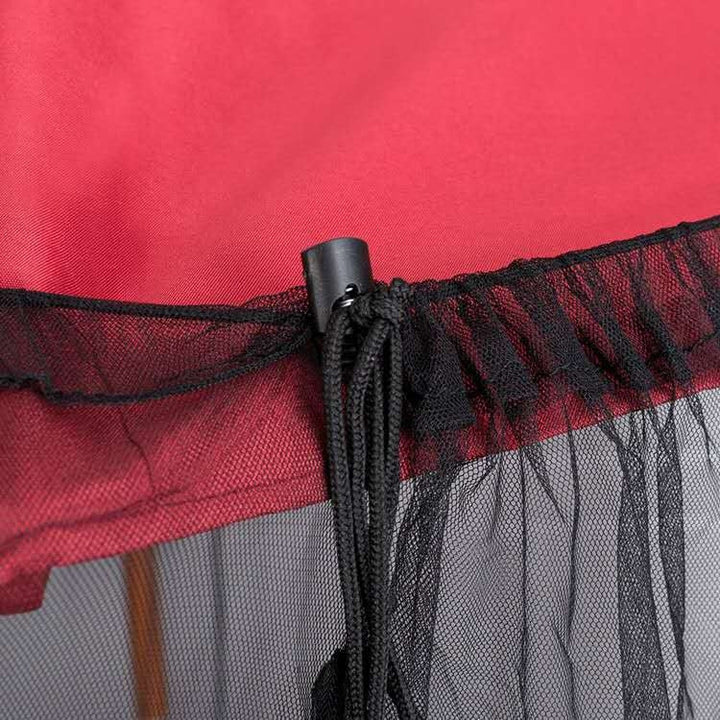 Skanto | HY-0205 300 x 230 cm Utendørs Solparaply Antimygg Nettdeksel, Dimensjoner: Faltelt (Svart)