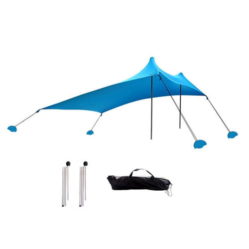 Skanto | Utendørs Strand Lycra Telt Solseil Camping Telt, Størrelse: 210x160x150cm(Blå)