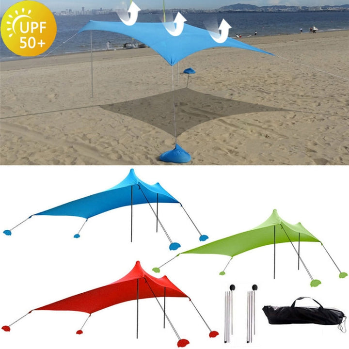 Skanto | Utendørs Strand Lycra Telt Solseil Camping Telt, Størrelse: 210x160x150cm(Blå)
