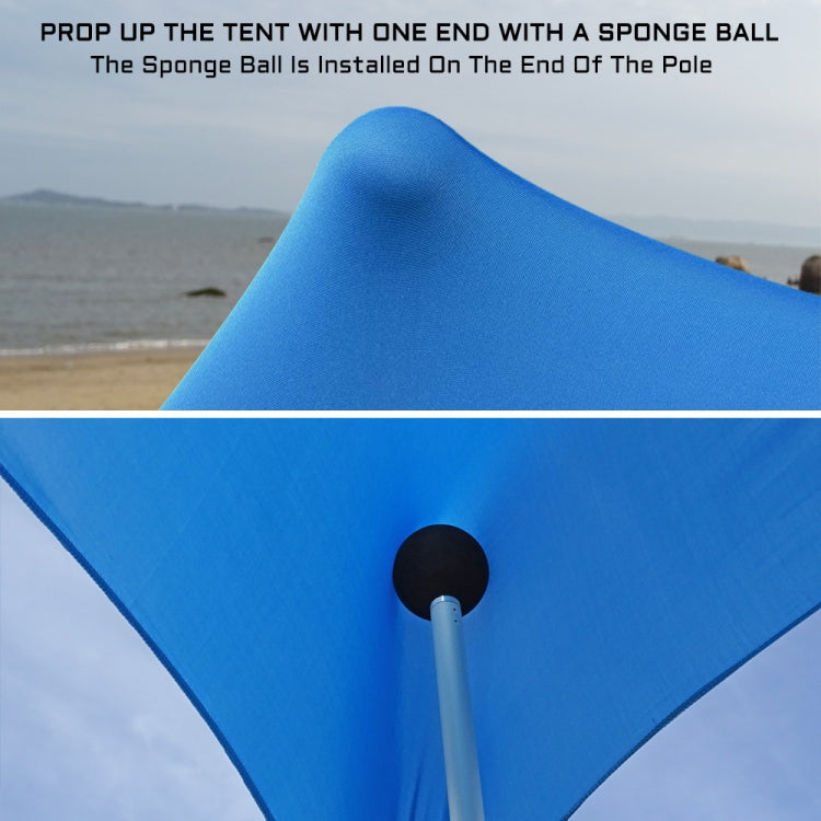 Skanto | Utendørs Strand Lycra Telt Solseil Camping Telt, Størrelse: 210x160x150cm(Blå)