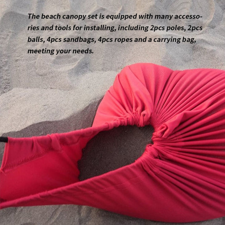 Skanto | Utendørs Strand Lycra Telt Solseil Camping Telt, Størrelse: 210x160x150cm(Blå)