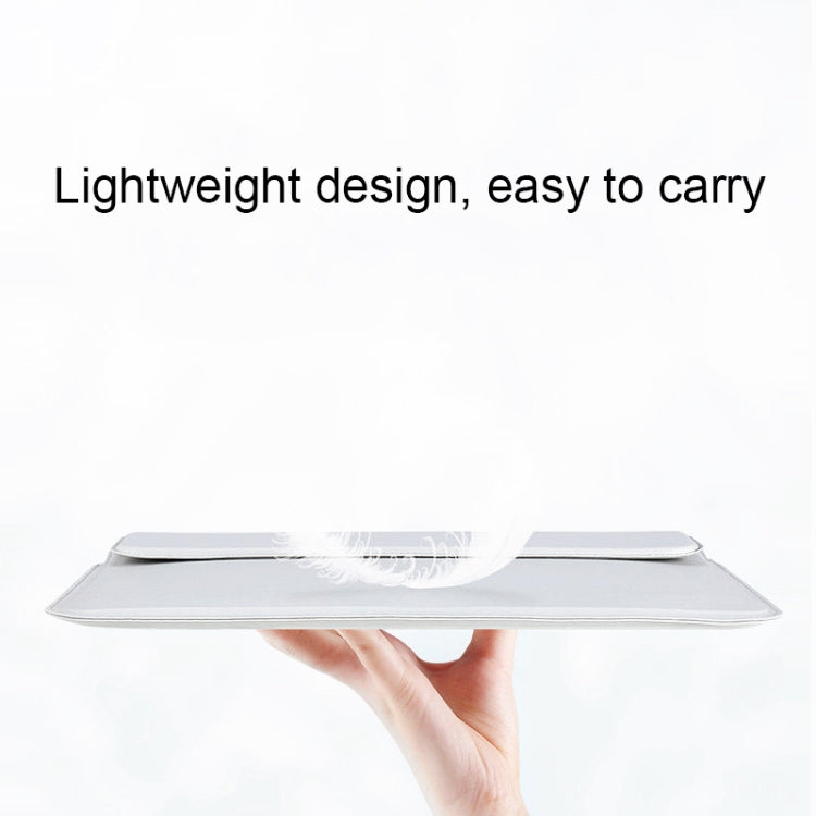 Norvo | PU08DZ Lær Laptop Innvendig Romveske med Stativfunksjon, Størrelse: 14.1-15.4 Tommer (Sapphire Blue)