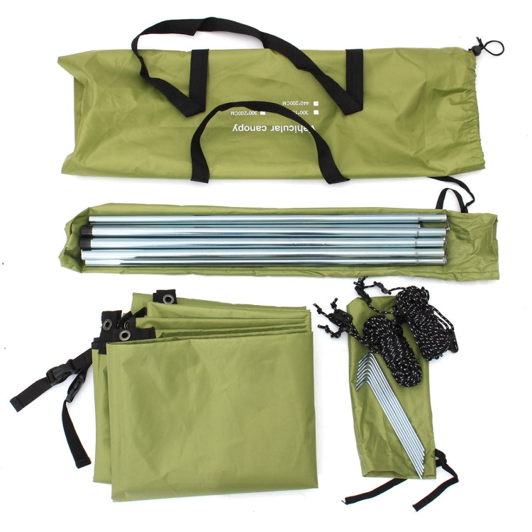 Skanto | Utendørs piknik camping telt ved bilen vanntett solskjerm 200x440cm (mørkegrå)