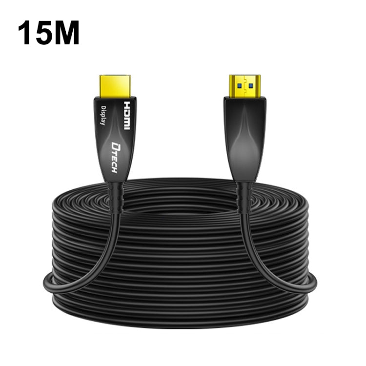 Skanto | DTECH HDMI 2.0 Versjon Fiberoptisk Kabel 4K 60Hz Storskjerm-TV Ingeniørkabling, Lengde: 15m