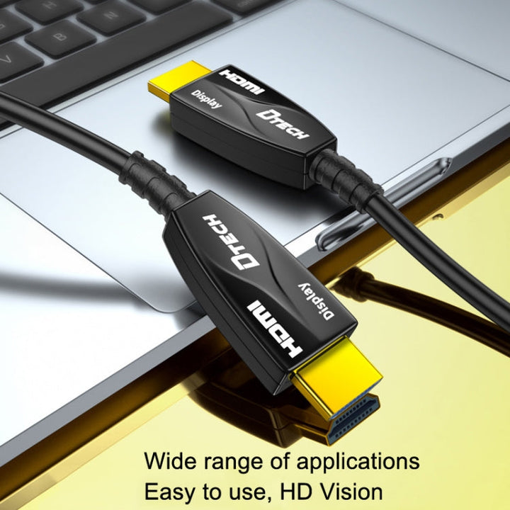 Skanto | DTECH HDMI 2.0 Versjon Fiberoptisk Kabel 4K 60Hz Storskjerm-TV Ingeniørkabling, Lengde: 15m