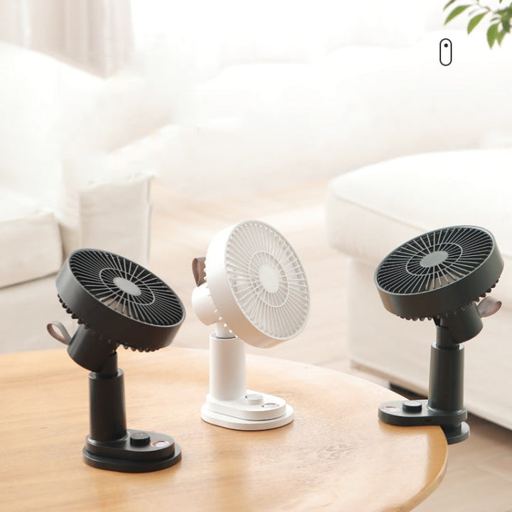 Smart Remote Control Usb Charging Shaking Head Desktop Fan Stroller Clip Fan(Green) | Skanto