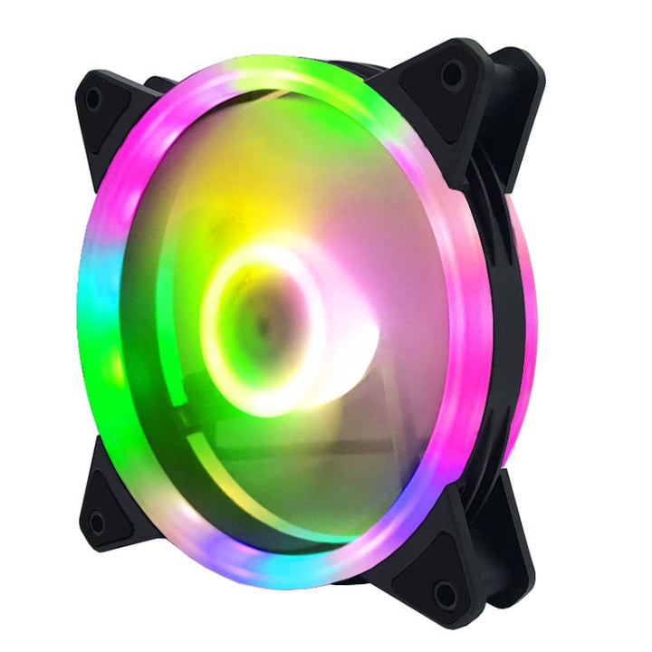 Skanto | Datamaskin CPU RGB glødende radiator 8 vifter + fjernkontroll