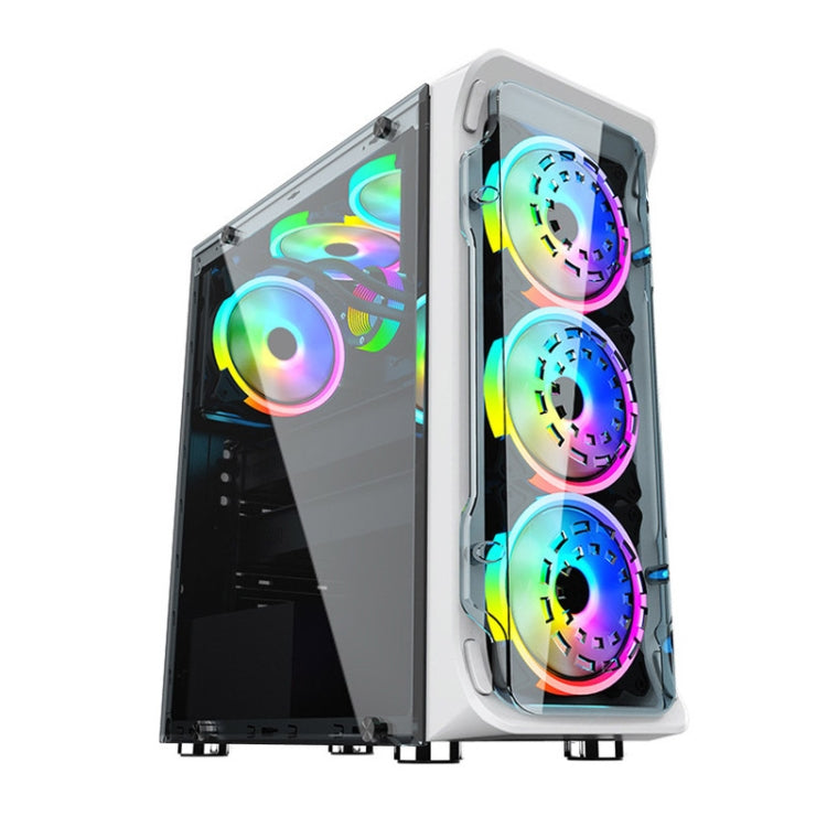 Skanto | Datamaskin CPU RGB glødende radiator 8 vifter + fjernkontroll