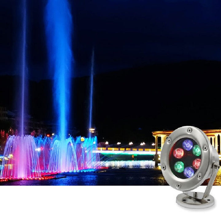 Skanto | LED Undervannslampe Basseng Fiskedam Springvann Vanntett Landskapslys 24W (Varm Hvit)