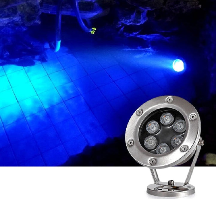 Skanto | LED Undervannslampe Basseng Fiskedam Springvann Vanntett Landskapslys 24W (Varm Hvit)