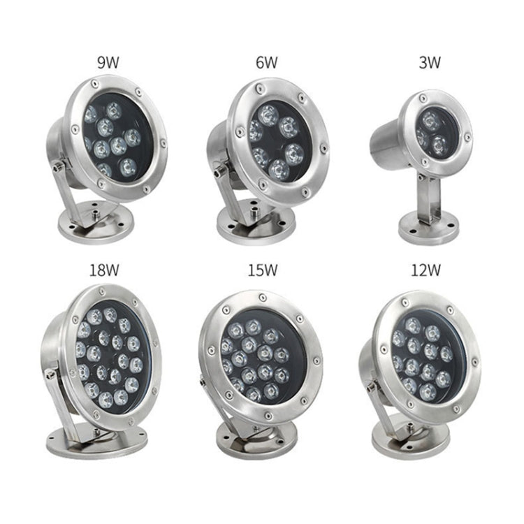 Skanto | LED Undervannslampe Basseng Fiskedam Springvann Vanntett Landskapslys 24W (Varm Hvit)