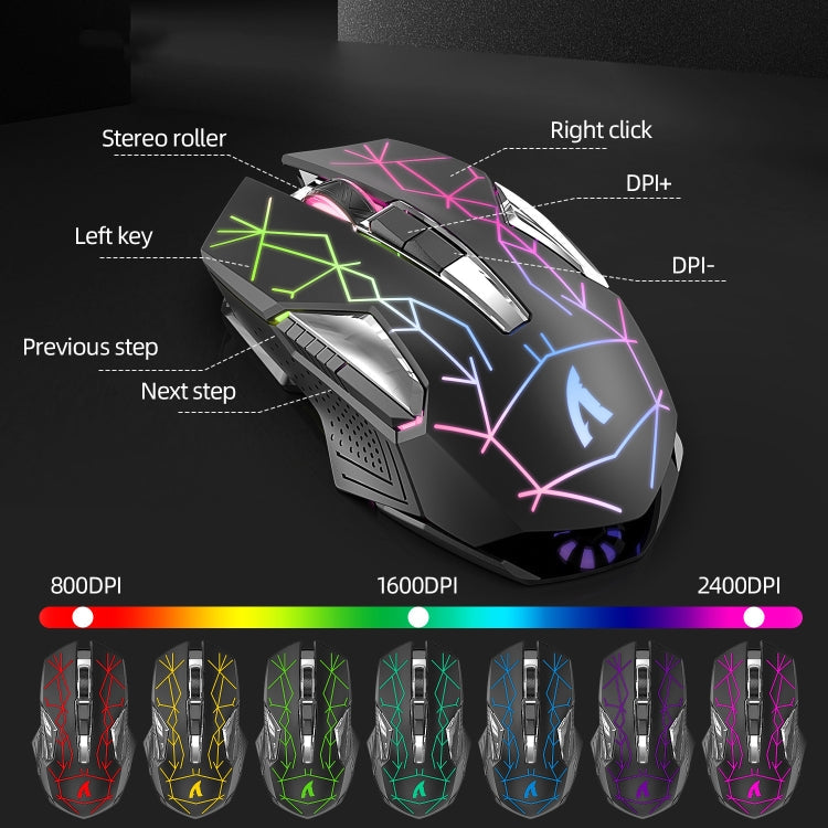 Norvo | Attack Shark T3RGB RGB Belyst Trådløst Tastatur og Mus Sett (Svart)