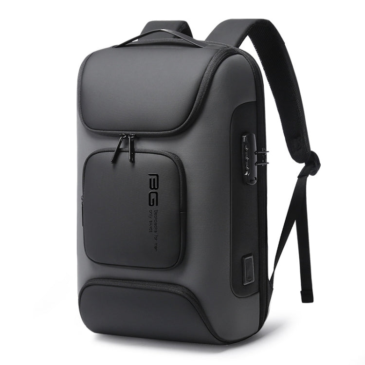 Skanto | BANGE BG-7216plus Tyverisikret Vanntett Reise Herre Ryggsekk 15.6 Tommers Laptop Bag (Grå)