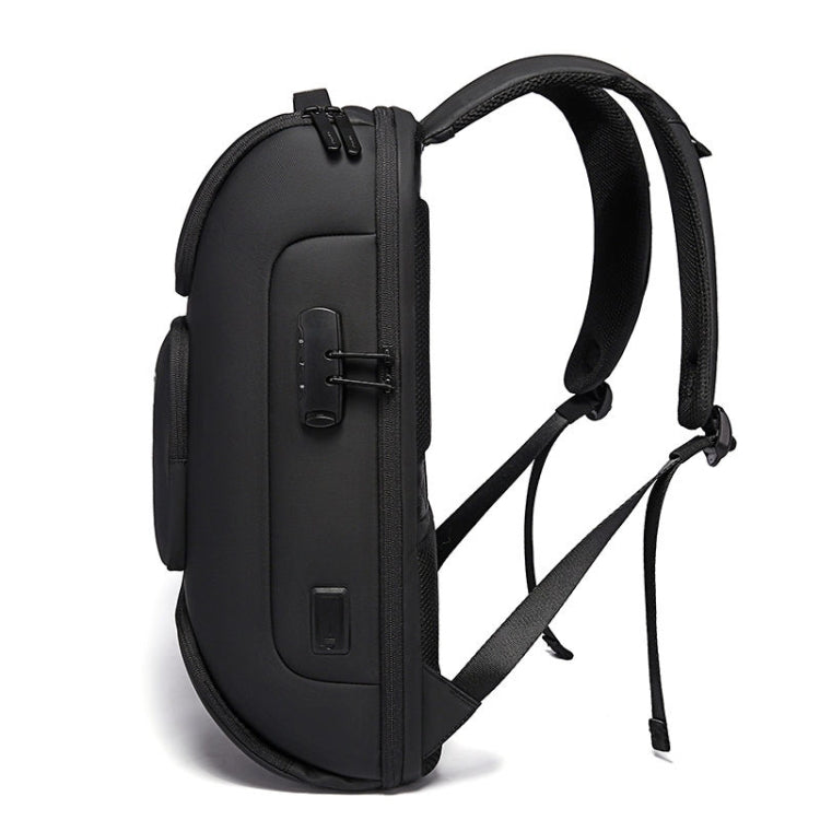 Skanto | BANGE BG-7216plus Tyverisikret Vanntett Reise Herre Ryggsekk 15.6 Tommers Laptop Bag (Grå)
