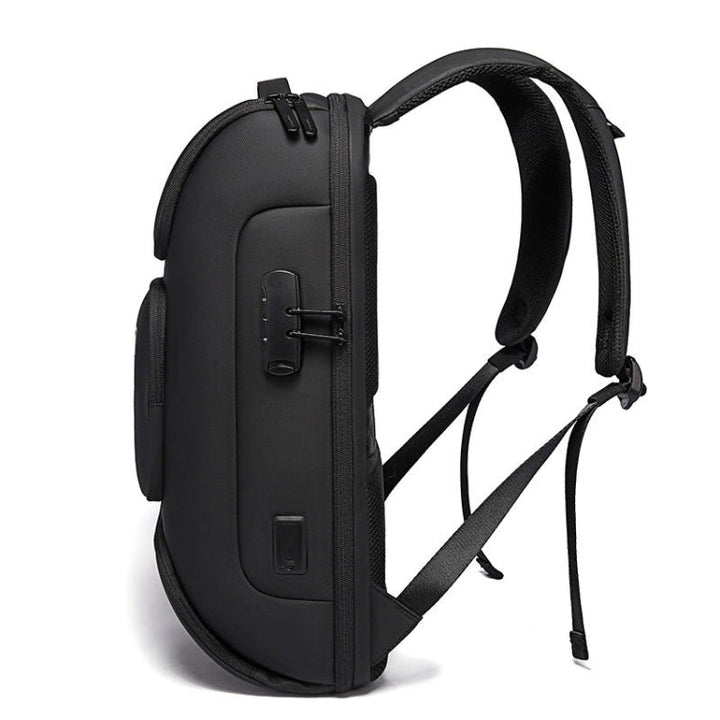 Skanto | BANGE BG-7216plus Tyverisikret Vanntett Reise Herre Ryggsekk 15.6 Tommers Laptop Bag (Grå)