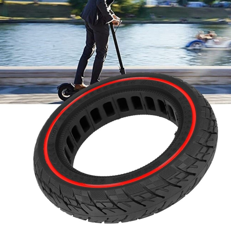 Skanto | For Ninebot Max G30 10 X 2.5 Tommer (60/70-6.5) Scooter Solid Gummi Dekk Rød Linje